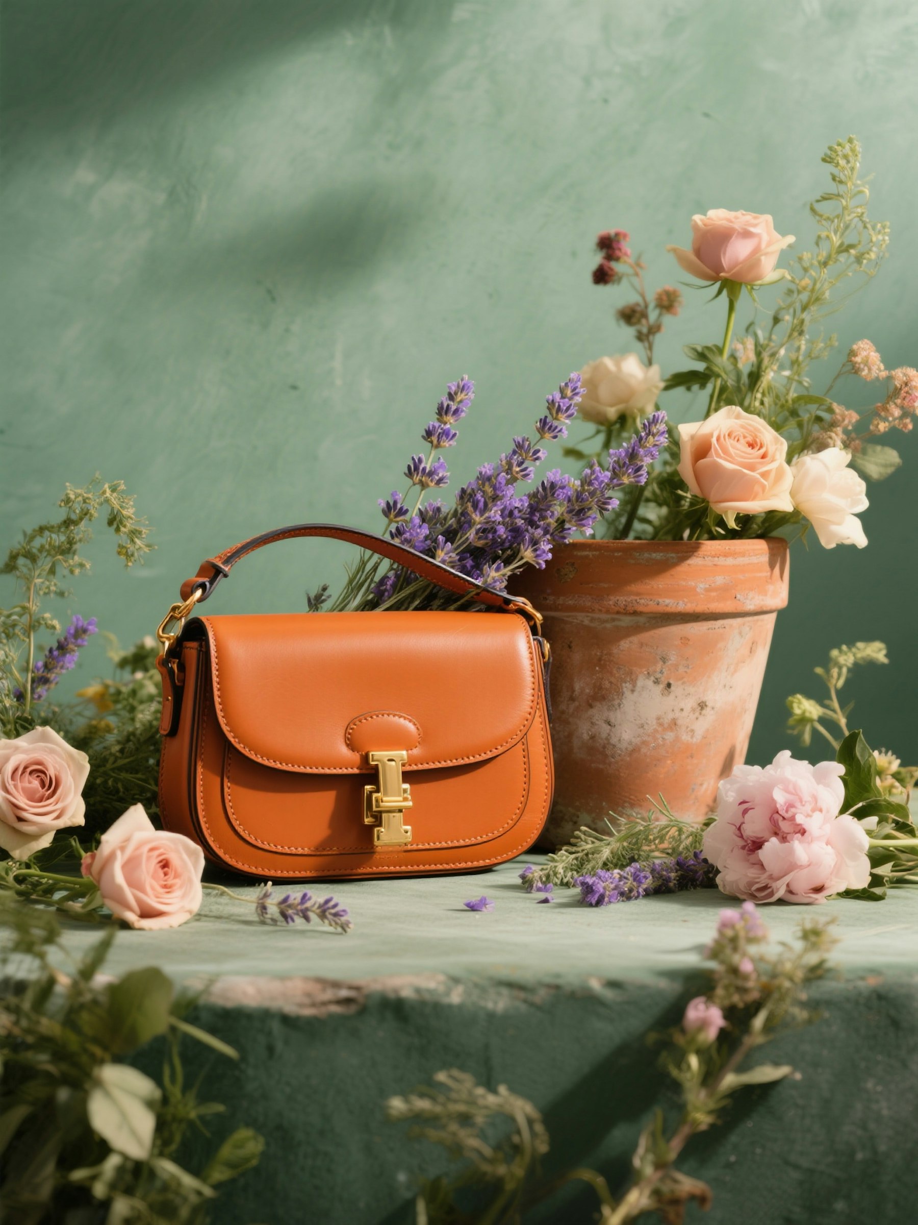 The Sienne handbag in Terracotta